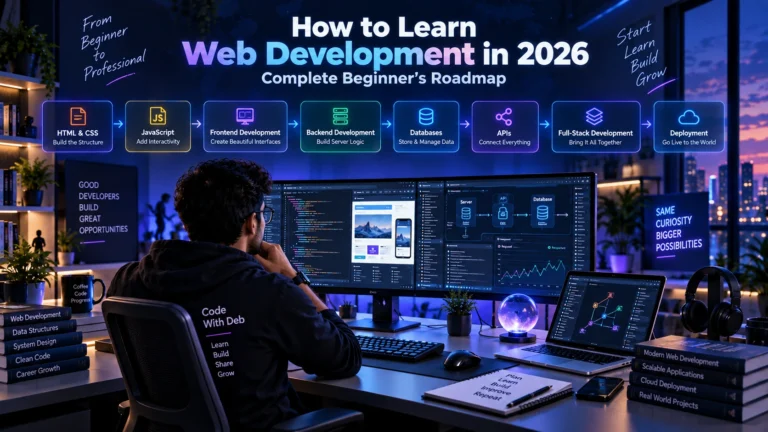 How to Learn Web Development in 2026 Complete Beginner’s Roadmap